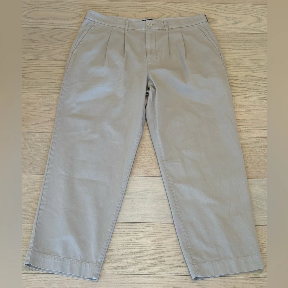 NWOT Ayr Womens Khaki Tan Chino Style 100% Cotton Pants Size 14
